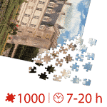 Puzzle adulți 1000 piese Castele Franceze - Castel Villandry-35321