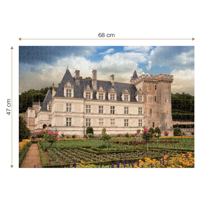 Puzzle adulți 1000 piese Castele Franceze - Castel Villandry-35324