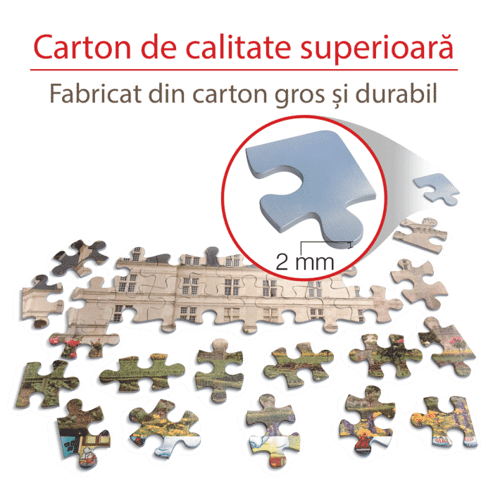 Puzzle adulți 1000 piese Castele Franceze - Castel Villandry-35323