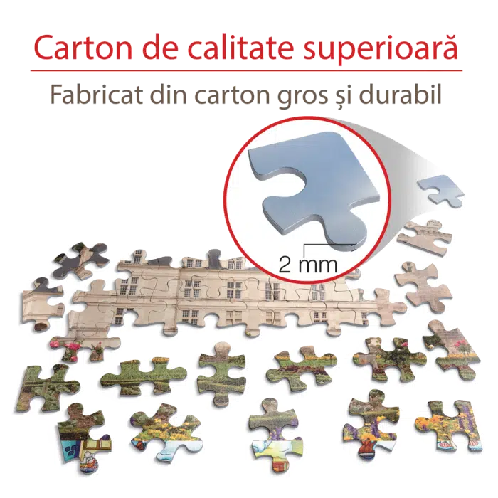 Puzzle adulți 1000 piese Castele Franceze - Castel Villandry-35323