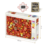 Puzzle adulți 1000 piese High Difficulty - Vegetables / Legume -0