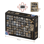 Puzzle adulți 1000 piese - Animal Faces - Owls/Bufnițe-0