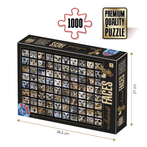 Puzzle adulți 1000 piese - Animal Faces - Owls/Bufnițe-0