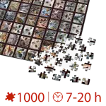 Puzzle adulți 1000 piese - Animal Faces - Owls/Bufnițe-35033