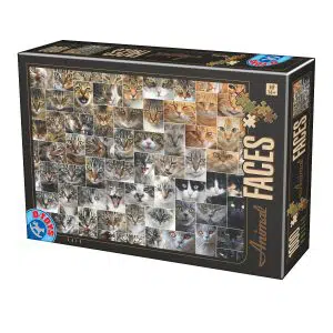 Puzzle adulți 1000 piese Animal Faces - Cats/Pisici -0