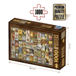 Puzzle adulți 1000 piese Vintage Collage - Teas/Ceaiuri -0