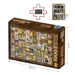 Puzzle adulți 1000 piese Vintage Collage - Teas/Ceaiuri -0