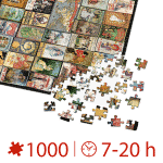 Puzzle adulți 1000 piese Vintage Collage - Teas/Ceaiuri -35075