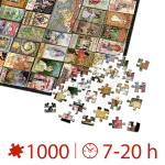 Puzzle adulți 1000 piese Vintage Collage - Teas/Ceaiuri -35075
