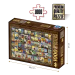 Puzzle adulți 1000 piese Vintage Collage - Travel -0