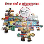 Puzzle adulți 1000 piese Vintage Collage - Travel -35082