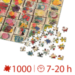 Puzzle adulți 1000 piese Vintage Collage - Flowers / Flori -35087