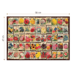 Puzzle adulți 1000 piese Vintage Collage - Flowers / Flori -35090