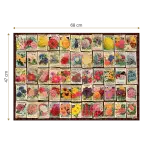 Puzzle adulți 1000 piese Vintage Collage - Flowers / Flori -35090