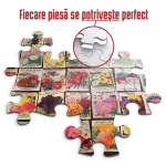 Puzzle adulți 1000 piese Vintage Collage - Flowers / Flori -35088