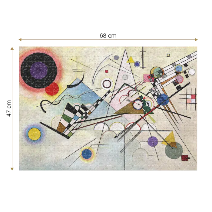 Puzzle adulti 1000 piese Wassily Kandinsky - Composition 8/Compoziție 8-35677