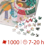 Puzzle adulti 1000 piese Wassily Kandinsky - Dominant Curve-35632