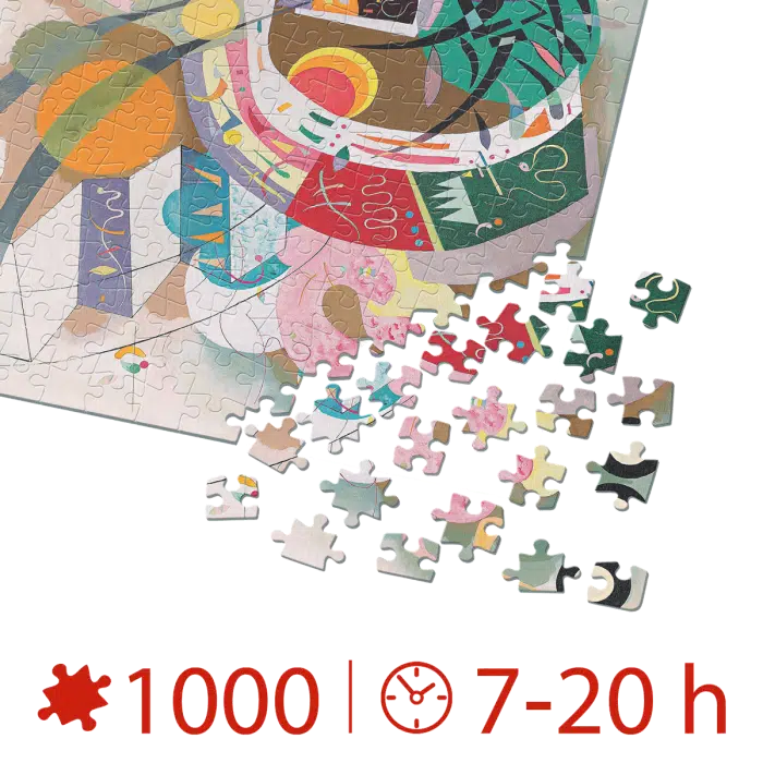 Puzzle adulti 1000 piese Wassily Kandinsky - Dominant Curve-35632