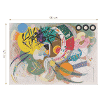 Puzzle adulti 1000 piese Wassily Kandinsky - Dominant Curve-35635