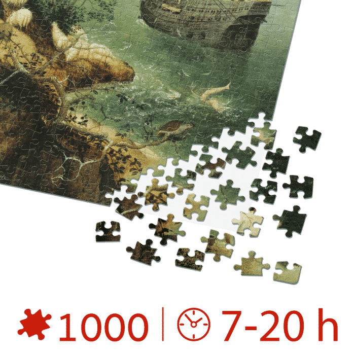 Puzzle adulți Pieter Bruegel cel Batrân - Landscape with the Fall of Icarus/Caderea lui Icarus - 1000 Piese-34135