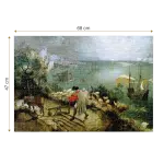 Puzzle adulți Pieter Bruegel cel Batrân - Landscape with the Fall of Icarus/Caderea lui Icarus - 1000 Piese-34133