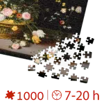 Puzzle adulți 1000 Piese Brueghel cel Bătrân - Flowers in a Basket and a Vase -34479