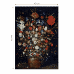 Puzzle adulți Brueghel cel Bătrân - Flowers in a Wooden Vessel - 1000 Piese-34130