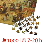 Puzzle adulți Bruegel cel Bătrân - Children's Games/Jocuri de copii - 1000 Piese-34114