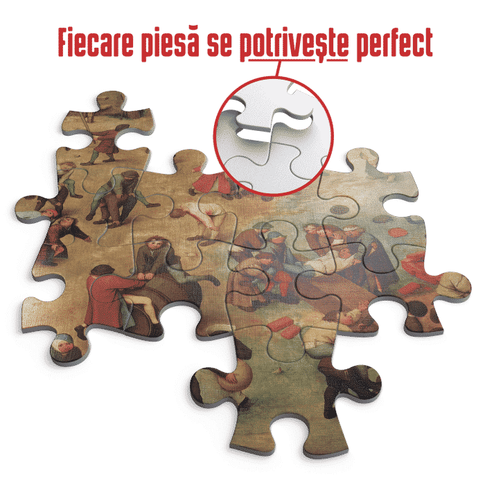 Puzzle adulți Bruegel cel Bătrân - Children's Games/Jocuri de copii - 1000 Piese-34266