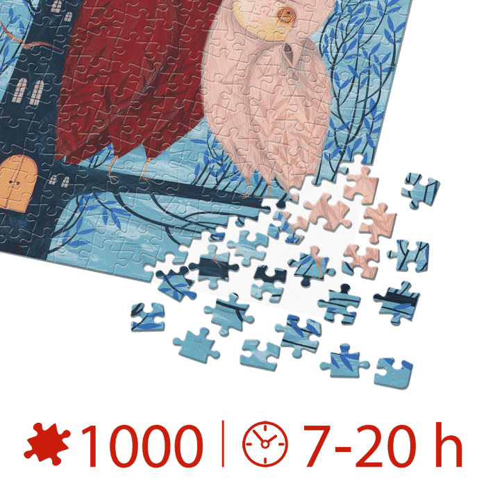 Puzzle adulți 1000 piese Kürti Andrea - Owl Tales / Bufnițe-35039