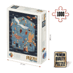 Puzzle adulți 1000 piese Kürti Andrea - Owl Tales 2 / Bufnițe-0