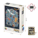 Puzzle adulți 1000 piese Kürti Andrea - Owl Tales 2 / Bufnițe-0