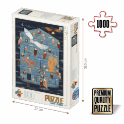 Puzzle adulți 1000 piese Kürti Andrea - Owl Tales 2 / Bufnițe-0