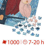 Puzzle adulți 1000 piese Kürti Andrea - Owl Tales 2 / Bufnițe-35045