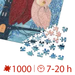 Puzzle adulți 1000 piese Kürti Andrea - Owl Tales 2 / Bufnițe-35045