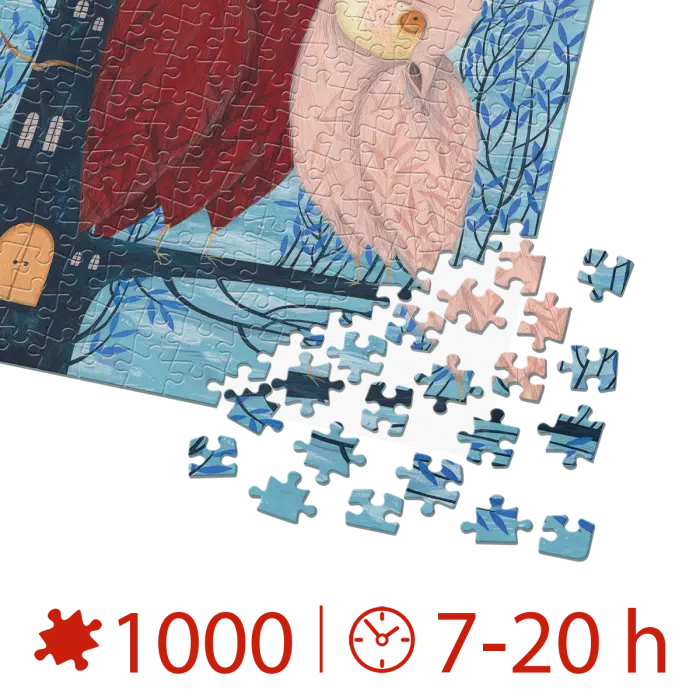 Puzzle adulți 1000 piese Kürti Andrea - Owl Tales 2 / Bufnițe-35045