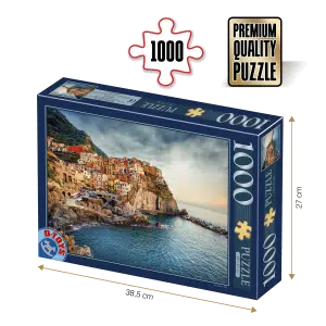 Puzzle adulți 1000 piese Peisaje de zi - Manarola, Italia-0