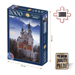 Puzzle adulți 1000 piese Peisaje de zi - Castelul Neuschwanstein, Germania-0