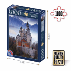 Puzzle adulți 1000 piese Peisaje de zi - Castelul Neuschwanstein, Germania-0