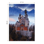 Puzzle adulți 1000 piese Peisaje de zi - Castelul Neuschwanstein, Germania-35558