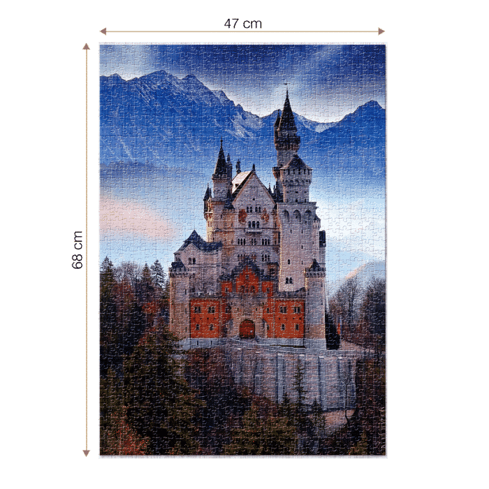 Puzzle adulți 1000 piese Peisaje de zi - Castelul Neuschwanstein, Germania-35558