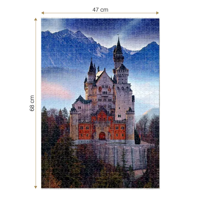 Puzzle adulți 1000 piese Peisaje de zi - Castelul Neuschwanstein, Germania-35558