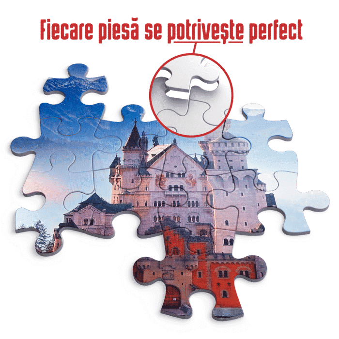 Puzzle adulți 1000 piese Peisaje de zi - Castelul Neuschwanstein, Germania-35556