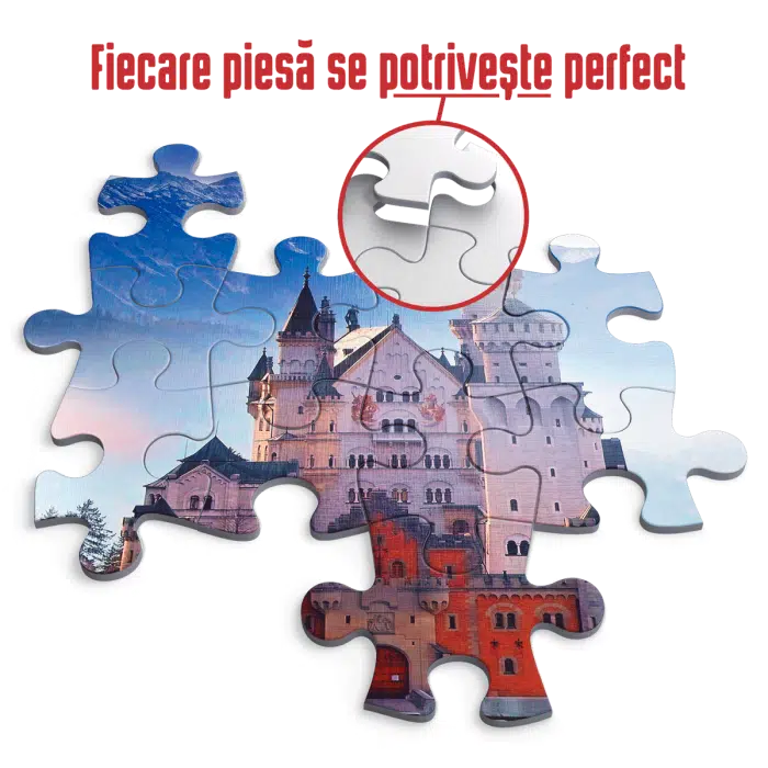Puzzle adulți 1000 piese Peisaje de zi - Castelul Neuschwanstein, Germania-35556
