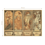 Puzzle adulți Alphonse Mucha - Seasons 2/Anotimpuri - 1000 piese-34290