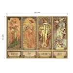 Puzzle adulți Alphonse Mucha - Seasons 2/Anotimpuri - 1000 piese-34290