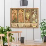 Puzzle adulți Alphonse Mucha - Seasons 2/Anotimpuri - 1000 piese-34291