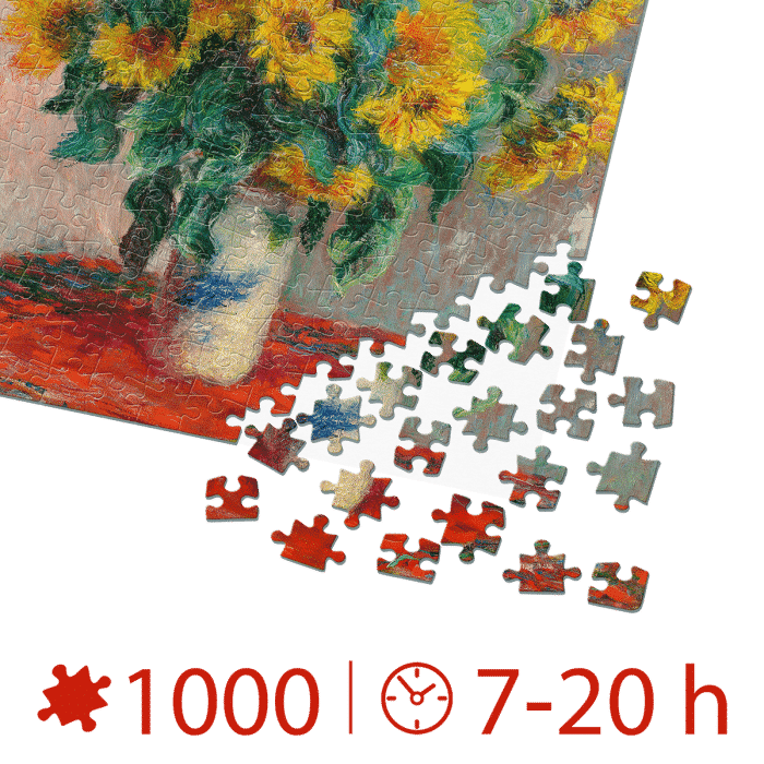 Puzzle adulti 1000 piese Claude Monet - Bouquet of Sunflowers-34667