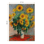 Puzzle adulti 1000 piese Claude Monet - Bouquet of Sunflowers-34670