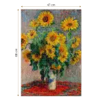 Puzzle adulti 1000 piese Claude Monet - Bouquet of Sunflowers-34670